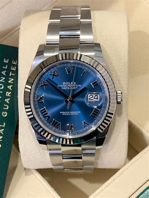 rolex datejust blue dial parts|blue face rolex date just.